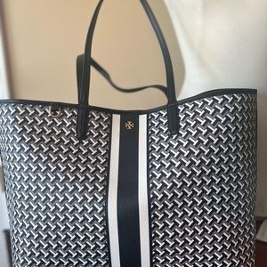 Tory Burch T Zag Logo Large Tote Bag
